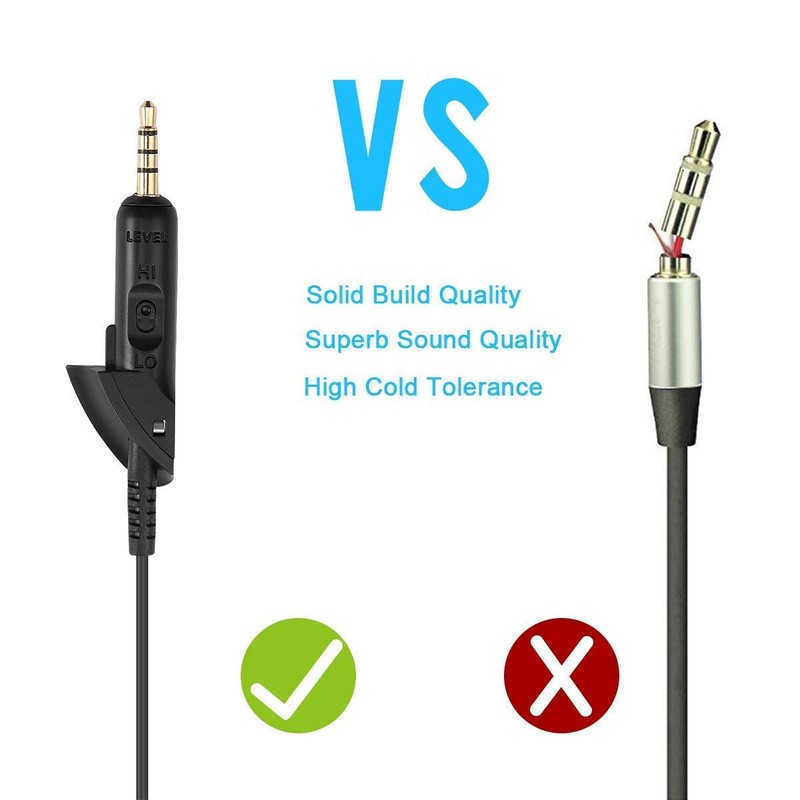 Lusgawer QC15 Cable Replacement Audio Extension Cord Compatible with Bose