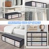 Underbed Storage Bags, 2 Pack Foldable Large Underbed Storage Organiser