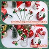 15 Pcs Christmas Tree Picks Decorations 8 Inches Shatterproof Wired