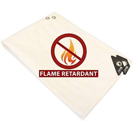 10' X 12' White Fire Retardant Heavy Duty Canopy Shade Poly Tarp