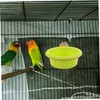 BUGUUYO Parrot Bathing Tub with Stand Sturdy Plastic Bird Bath