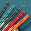 SUPJOYES Reusable Fibreglass Chopsticks - Multicoloured Chinese Chopsticks Dishwasher Safe,
