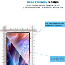 Natbok 2 Pack Compatible with TECLAST T65 Max Tablet 13 Screen Protector,Full Coverage 9H Tempered Glass Film,HD Clear Scratch Resistant,Bubble-Free for TECLAST T65Max Tablet 13 Screen Protector