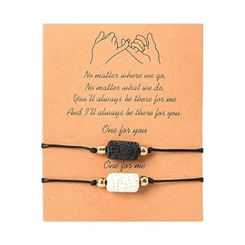 Matching Bracelet Gift for Couple Friends Bff Birthday Gifts for Boyfriend Husband Valentines Christmas Gifts for Girlfriend Wife Anniversary Wedding Gift for Him and Her Long Distance Touch Bracelets