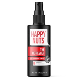 Happy Nuts The Refresher Men's Ball Deodorant Spray - Cooling, Toning, Deodorizing Body Spritz - Clean Ingredients, Ideal for Post-Trimming, Shaving & Cleansing - Groin Deodorant Spray (1 Pack)