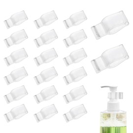 EsiFare 20 Pcs Shampoo Bottle Locks Bottle Clips Leak Proof Pump Head Buckle Transparent Dispenser Buckle Large Capacity Pump Parts Accessories