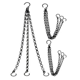 S.fields.inc Set of 3 Hanging Planter Chain Hanging S Hooks Hanging Baskets Iron