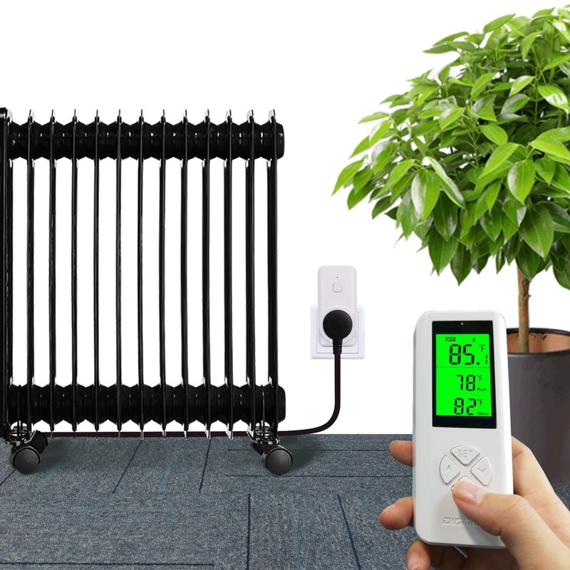 SENSTREE Wireless Temperature Controller Digital Plug-in Thermostat with Outlet Temperature