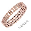 JEROOT Magnetic Bracelets Made of Titanium Steel for Women, Clasp