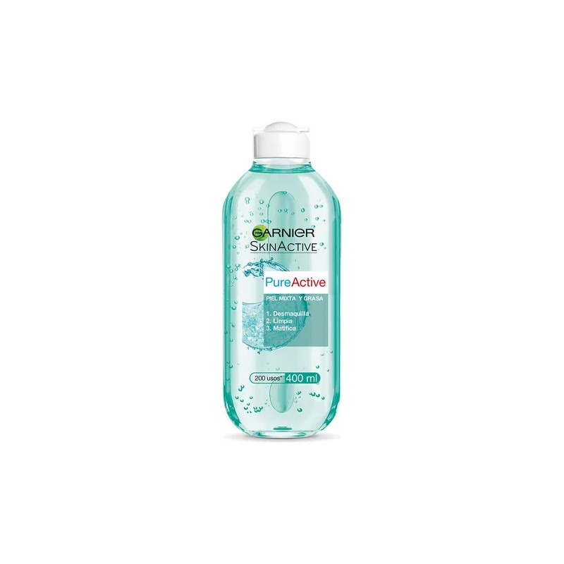 Garnier Agua Micelar Pure Active | Limpieza Profunda + Antiimperfecciones