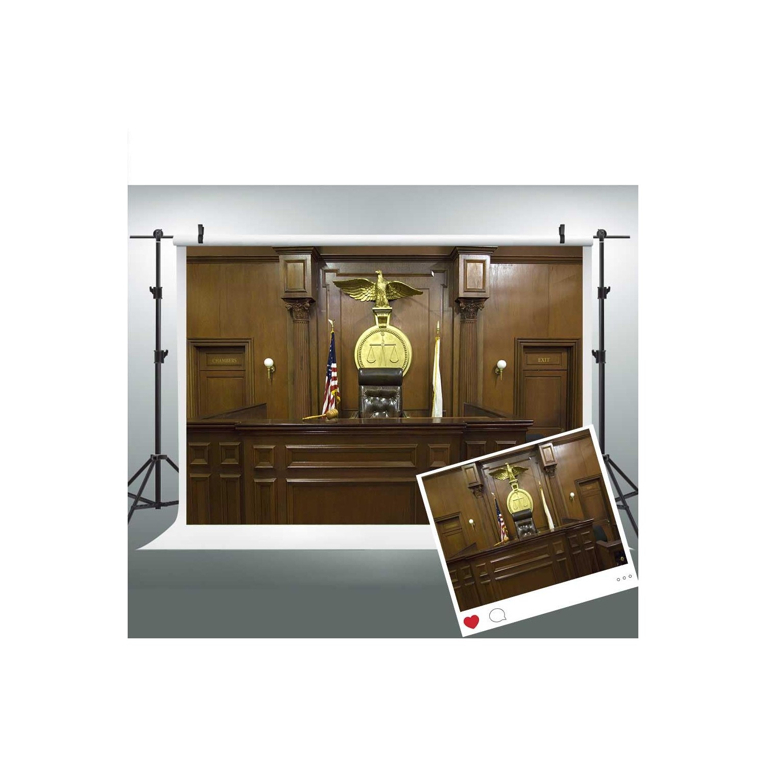 Law Court Backdrop for Party Photography 7x5FT Lawsuit Lawyer Judge ...