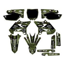 2002-2004 fits UFO Restyle YZ 250 2-Stroke Apache Green Senge Graphics Complete Kit Compatible with Yamaha