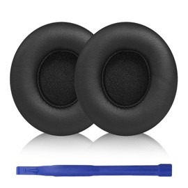 Aiivioll Solo 4 Earpad Covers, Suitable for Solo 4 Ear Cushion Covers, Headphone Protective Pads. Made of Soft Protein Leather Ear Pads, Sound Isolation, Memory Foam (Black)