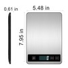 VITSOL 33lb/15kg Digital Kitchen Scale, Food Scale, High Capacity Weight