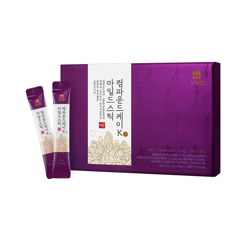 Chamdahan Compound K K Mild Stick Fermented Red Ginseng Red