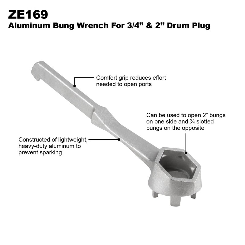 National Spencer 169 Aluminum Plug Wrench for 3/4 Inch and