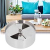 Ashtray Outdoor Thickened Stainless Steel Windproof Rotating Cover Design Finely