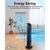 Uthfy Oscillating Tower Fan with Remote, Electric Standing Tower Fan