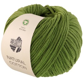 LANA GROSSA Natural Cotton Gots Organic Cotton Yarn in Millefili Twill, Hand Knitting Yarn Made of 100% Cotton (Organic), 50 g Wool for Knitting and Crocheting, 80 m Yarn