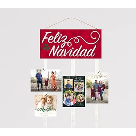 Christmas Card Holder Merry Mail Picture Holder (MC Holly 8163) (Feliz 8422)