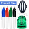 GXGM 6 Pieces Golf Ball Liner Template Golf Alignment Set