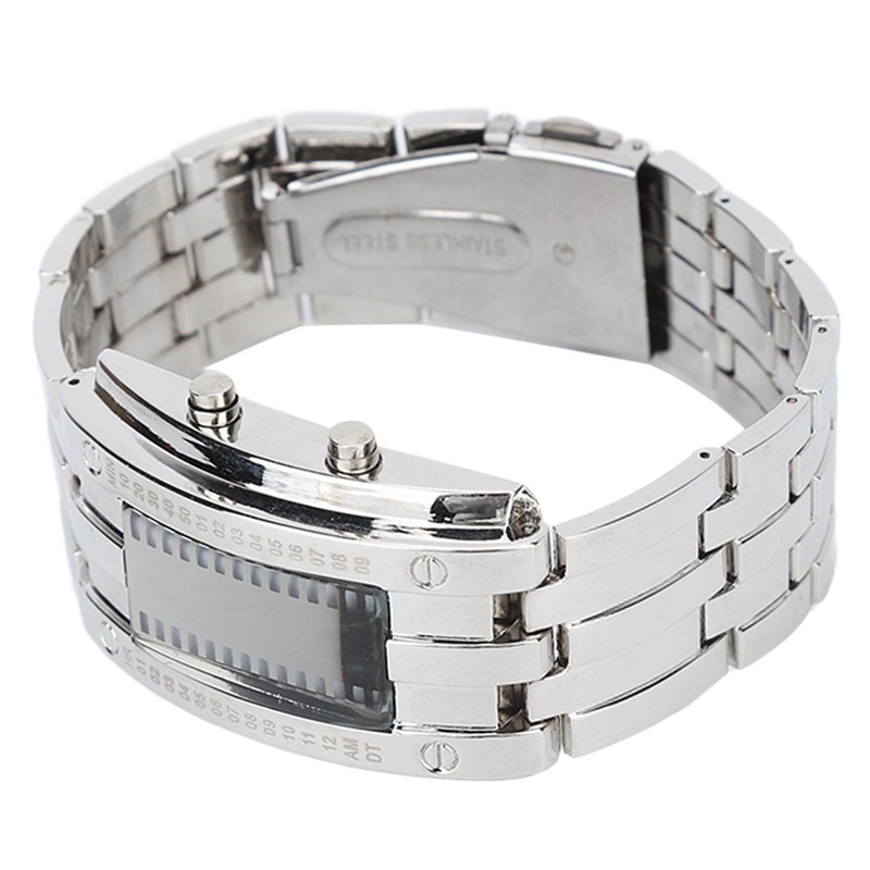 Men's Watch Fashion Exquisite Waterproof Alloy Men's LED Watch with
