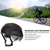 Smart Bicycle Helmet 4K HD Camera Magnetic Goggles Emergency Storage