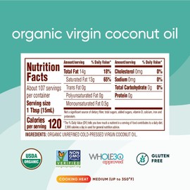 Nutiva, Oil Coconut Extra Virgin Organic, 54 Fl Oz