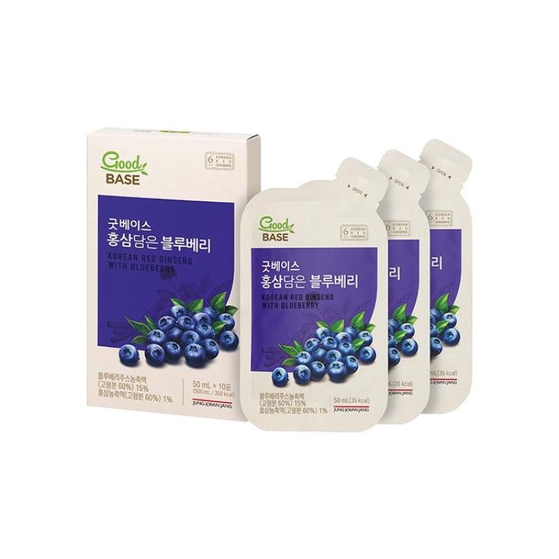 Goodbase [Jeongmol] Good Base Blueberry with Red Ginseng 50ml*30 Packs