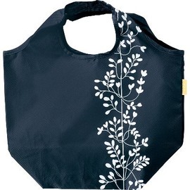 Hamamonyo Eco Tote Small Eco Leaf Con, navy