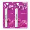 Mentholatum Softlips Raspberry Lip Balm 2-Pack SPF20 UV Protection Premium Lip Care