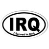 IRQ I Served in Iraq Oval Bumper Sticker