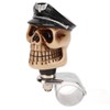 Skull Shape Steering Wheel Spinner 3cm Diameter Metal Resin Turn
