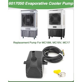 6017050 Evaporative Cooler Pump, Pump with 3 Pin Connector, Replacement Pump For Models: MC18M, MC18V, MC17 (6017050)