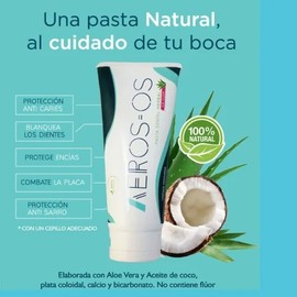 Aeros Pasta Dental 100% Natural Blanqueadora S/fluor