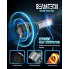 BEAMTECH 9006 Bulb, 800% Brighter High Speed Fan 6500K Xenon