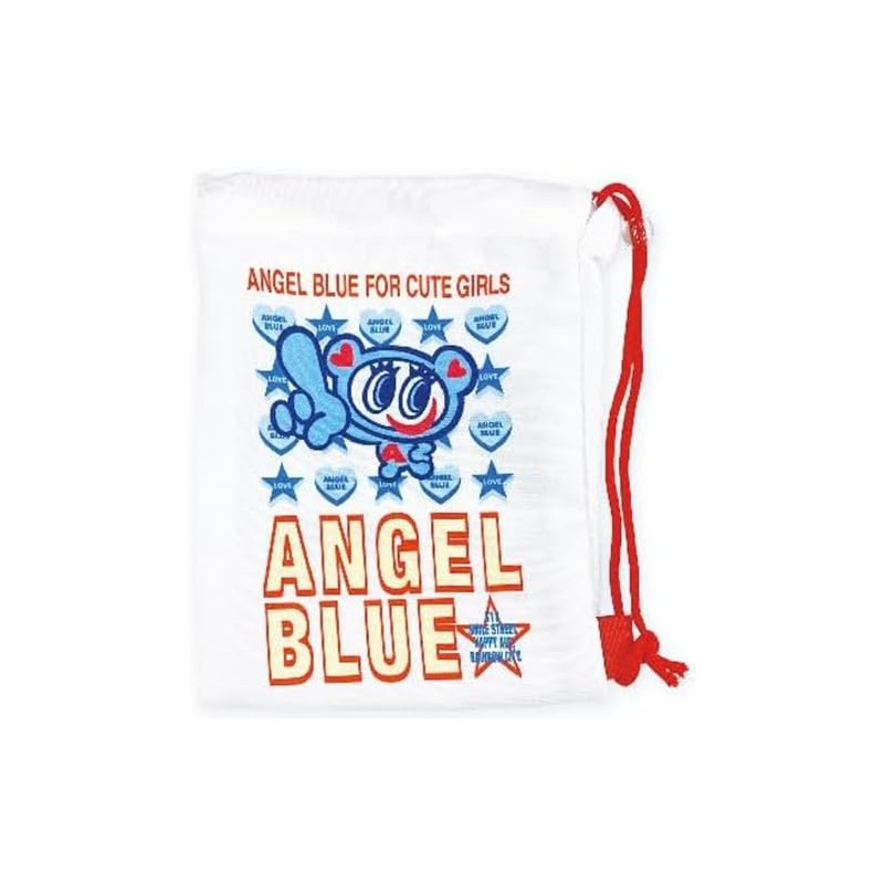 Tees Factory AB-5530355WH Angel Blue Shopper Wind Cloths, White, H7.9