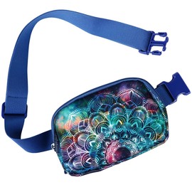 Simikol Ultra Lightweight Belt Bag Cute Crossbody Bags for Women Fashion Pattern Waist Packs Waterproof Running Workout Hiking Travel Fanny Pack,Mandala, Belt Bag Waist Fanny Pack Crossbody Bags Cute