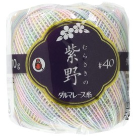DARUMA 01-2350 Koshino Kasuri Lace Yarn, #40 Col.61, Multi Type, 0.4 oz (10 g), Approx. 28.7 ft (82 m), 3 Ball Set