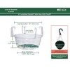 Curtis Wagner Plastics Hanging Basket Drip Pans (5-Pack) | Clear,