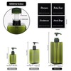 Segus Shampoo and Conditioner Dispenser Set, 3 Pieces 650ml Plastic