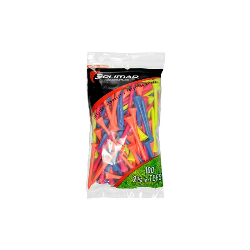 Orlimar Multi Colored (Red, Orange, Yellow, Blue) Golf Tees 2