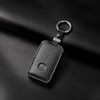 Jayanes Genuine Leather Key Fob Cover Compatible with Mazda 3