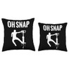 Pogo stick Oh Snap Throw Pillow
