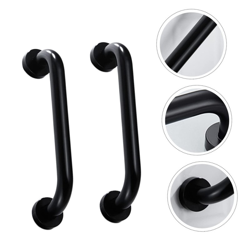 Gatuida 2pcs Non-Slip Grab Bar Set Sturdy Bathroom Shower Safety