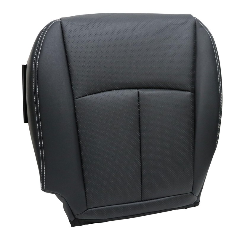 NLQR Front Driver Side Bottom Replacement Perforated Seat Cover Black