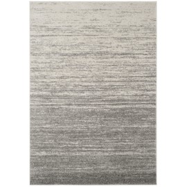 SAFAVIEH Area Rug 4x6 - Adirondack Collection - Light Grey & Grey, Modern Ombre Design, Non Shedding & Easy to Clean, Ideal for Living Room, Bedroom, Office, Dining Space (ADR113C)
