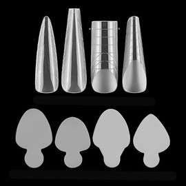 Hsthe Sea144 ADET Kağıt Tepsisi Olmadan Taşlamasız Kristal Tırnak Uzatma Hızlı Fototerapi Tırnak Uzatma Seti