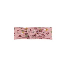 Sterntaler Baby Girl Headband Baby Headband Knot - Baby Headband, Baby Headband - Made of Jersey Cotton with Print - Pale Pink, 51, Pale Pink