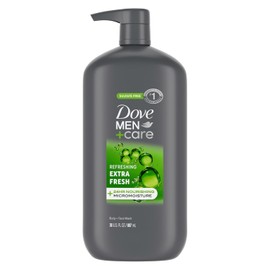 DOVE MEN + CARE GUERISSON Dove Men+Care Body Wash for Men's Skin Care Extra Fresh Effectively Washes Away Bacteria While Nourishing Your Skin 30 oz